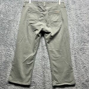 Levi Strauss Signature‎ Jeans Womens 12 Light Green Capri Straight Leg Y2K 90s